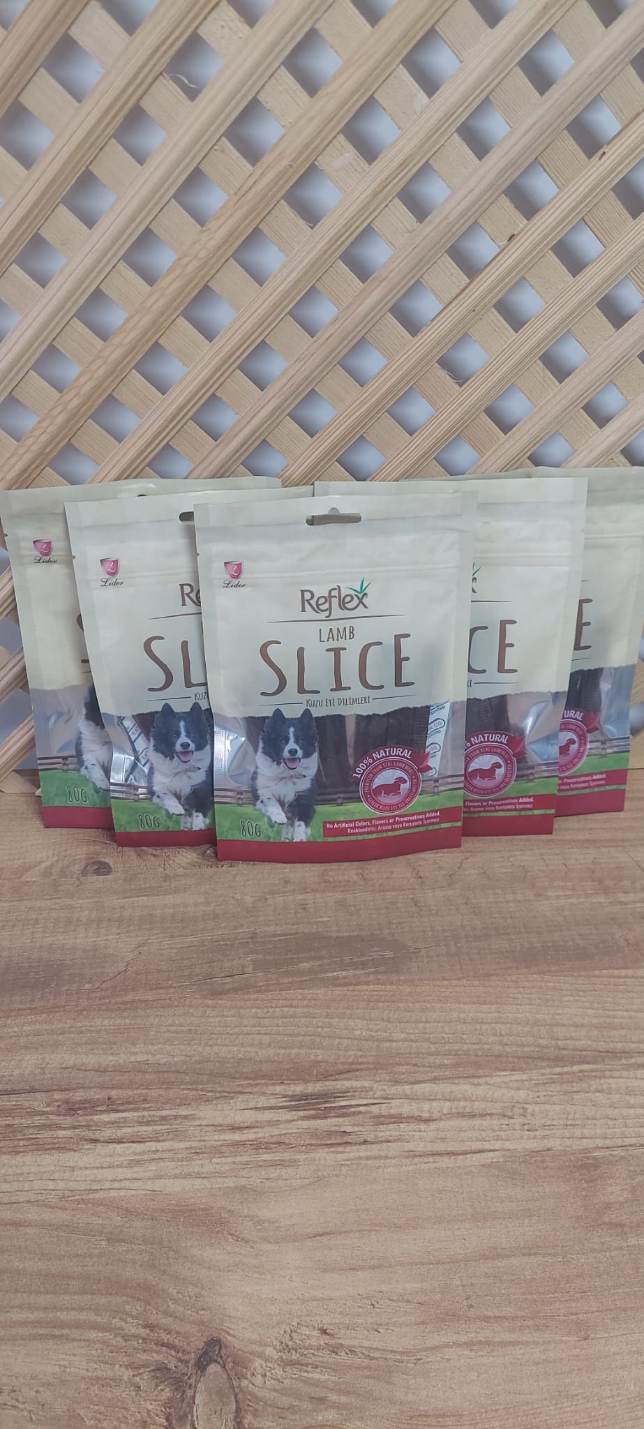 Reflex Kuzu Etli Dilim Köpek Ödül Maması (80g) x 5 Adet