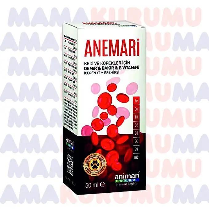Anemari Kedi Köpekler İçin Demir & Bakır & B Grubu Vitamin 50 ML