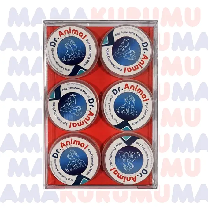 Dr. Animal Kedi ve Köpek için Göz Temizleme Mendili Tekli Kullanım, 6 adet