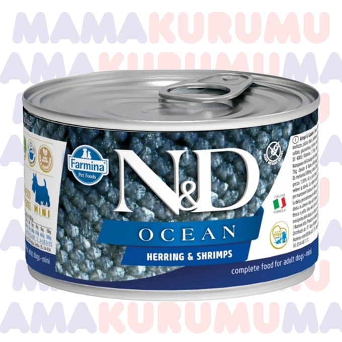 N&D Ocean Ringa Balığı ve Karidesli Konserve Köpek Maması