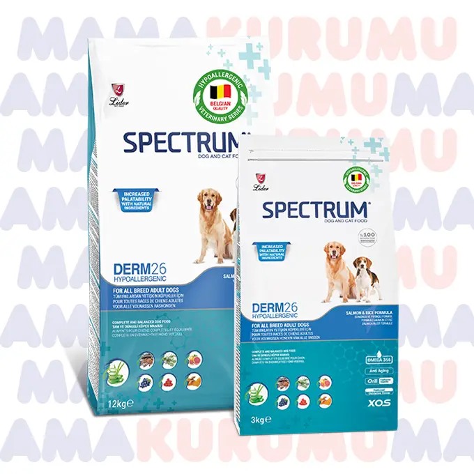 Spectrum Derm 26 Orta ve Büyük Irk Hipoallerjenik Köpek Maması 12 Kg