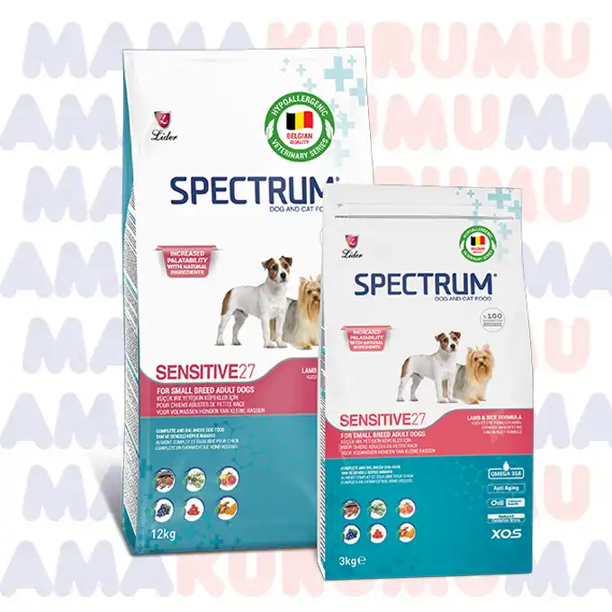 Spectrum Sensitive 27 Küçük Irk Köpek Maması 3 Kg